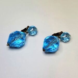 Vintage clip on costume earrings